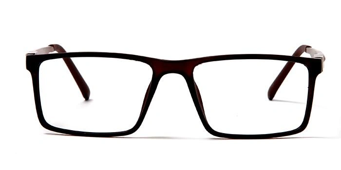 GRAVIATE by Coolwinks E12A5664 Matte Brown Full Frame Rectangle Eyeglasses for Men and Women-