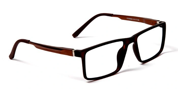 GRAVIATE by Coolwinks E12A5664 Matte Brown Full Frame Rectangle Eyeglasses for Men and Women-BROWN-2