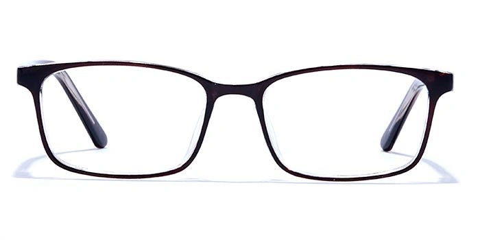 GRAVIATE by Coolwinks E12A6671 Glossy Brown Full Frame Rectangle Eyeglasses for Men and Women-