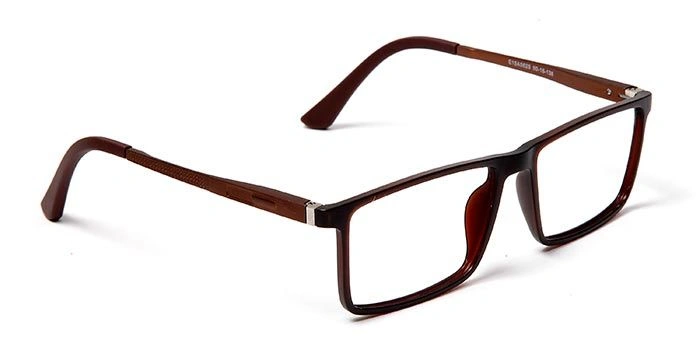 GRAVIATE by Coolwinks E15A5625 Matte Brown Full Frame Rectangle Eyeglasses for Men and Women-BROWN-2