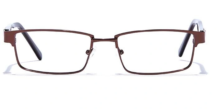 GRAVIATE by Coolwinks E15A6788 Glossy Brown Full Frame Rectangle Eyeglasses for Men and Women-