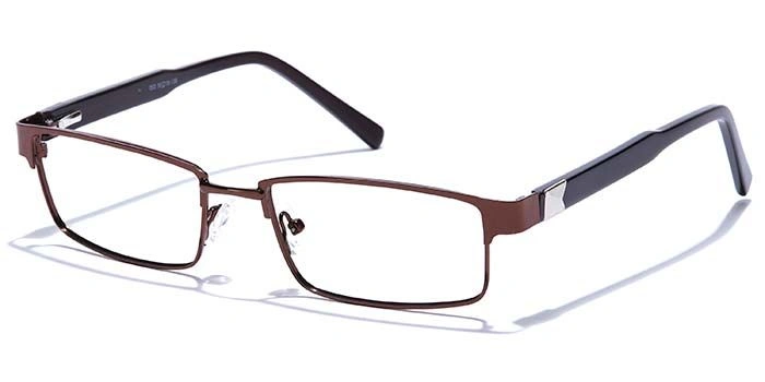 GRAVIATE by Coolwinks E15A6788 Glossy Brown Full Frame Rectangle Eyeglasses for Men and Women-BROWN-1