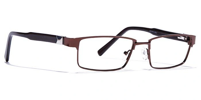 GRAVIATE by Coolwinks E15A6788 Glossy Brown Full Frame Rectangle Eyeglasses for Men and Women-BROWN-2