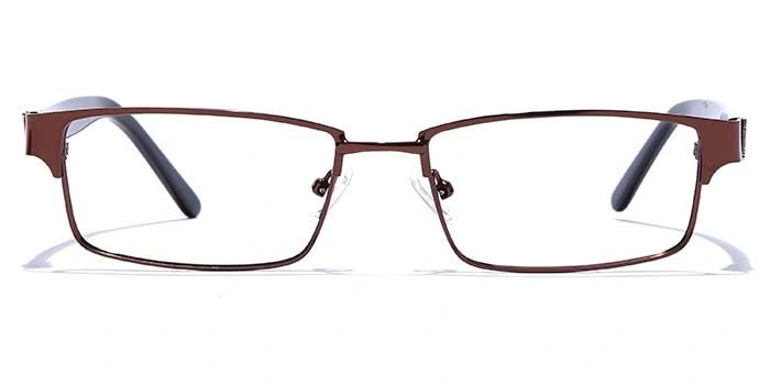 GRAVIATE by Coolwinks E15A6790 Glossy Brown Full Frame Rectangle Eyeglasses for Men and Women-