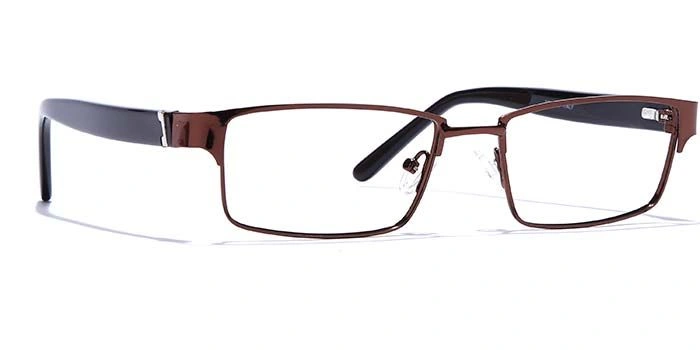 GRAVIATE by Coolwinks E15A6790 Glossy Brown Full Frame Rectangle Eyeglasses for Men and Women-BROWN-2