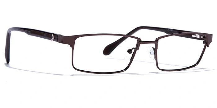 GRAVIATE by Coolwinks E15A6791 Glossy Brown Full Frame Rectangle Eyeglasses for Men and Women-BROWN-2