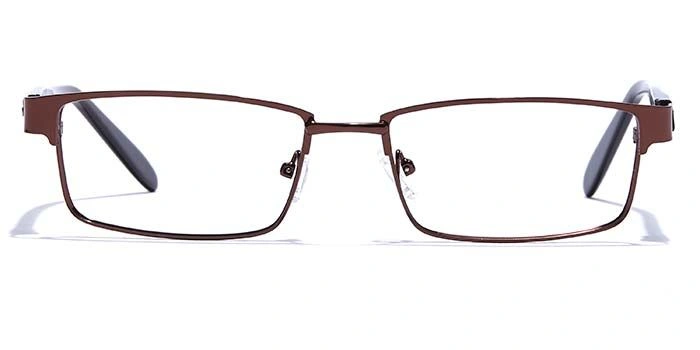 GRAVIATE by Coolwinks E15A6792 Glossy Brown Full Frame Rectangle Eyeglasses for Men and Women-