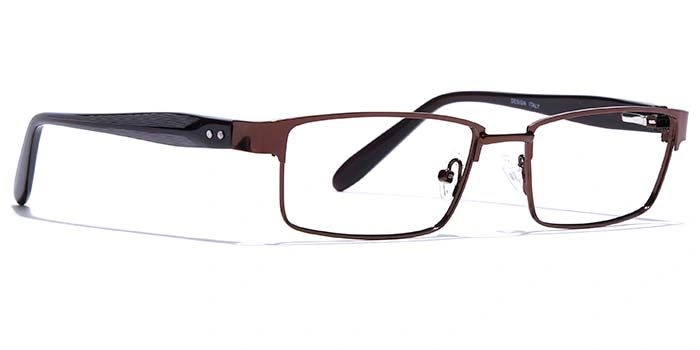 GRAVIATE by Coolwinks E15A6792 Glossy Brown Full Frame Rectangle Eyeglasses for Men and Women-BROWN-2