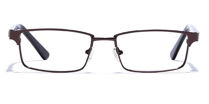 GRAVIATE by Coolwinks E15A6794 Glossy Brown Full Frame Rectangle Eyeglasses for Men and Women-