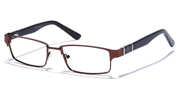 GRAVIATE by Coolwinks E15A6795 Glossy Brown Full Frame Rectangle Eyeglasses for Men and Women-BROWN-1