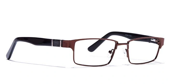 GRAVIATE by Coolwinks E15A6795 Glossy Brown Full Frame Rectangle Eyeglasses for Men and Women-BROWN-2