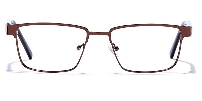 GRAVIATE by Coolwinks E15A6797 Glossy Brown Full Frame Rectangle Eyeglasses for Men and Women-