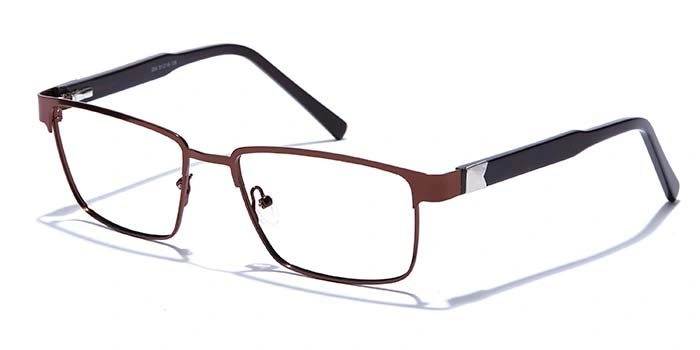 GRAVIATE by Coolwinks E15A6797 Glossy Brown Full Frame Rectangle Eyeglasses for Men and Women-BROWN-1