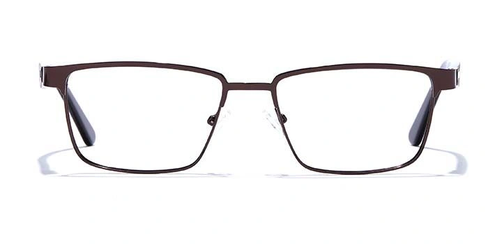 GRAVIATE by Coolwinks E15A6798 Glossy Brown Full Frame Rectangle Eyeglasses for Men and Women-