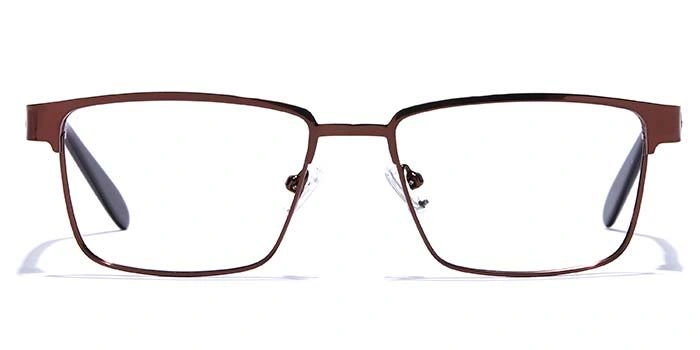 GRAVIATE by Coolwinks E15A6804 Glossy Brown Full Frame Rectangle Eyeglasses for Men and Women-