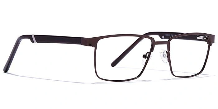 GRAVIATE by Coolwinks E15A6805 Glossy Brown Full Frame Rectangle Eyeglasses for Men and Women-BROWN-2