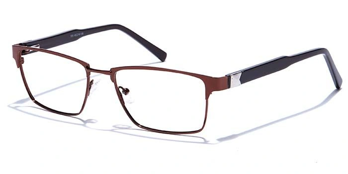 GRAVIATE by Coolwinks E15A6806 Glossy Brown Full Frame Rectangle Eyeglasses for Men and Women-BROWN-1