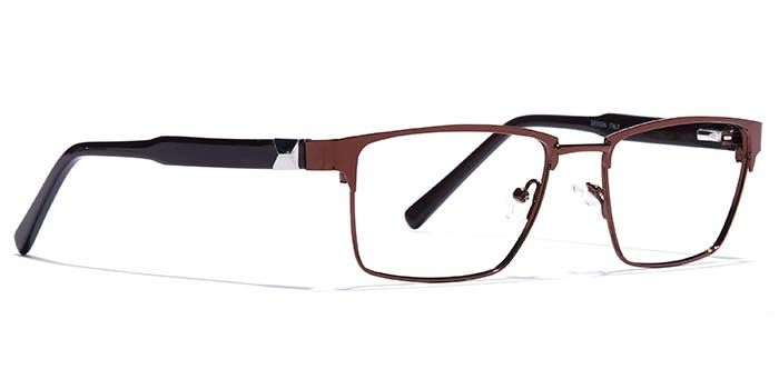 GRAVIATE by Coolwinks E15A6806 Glossy Brown Full Frame Rectangle Eyeglasses for Men and Women-BROWN-2