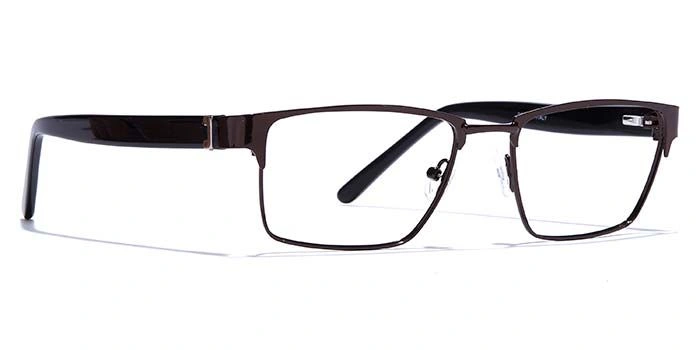 GRAVIATE by Coolwinks E15A6807 Glossy Brown Full Frame Rectangle Eyeglasses for Men and Women-BROWN-2