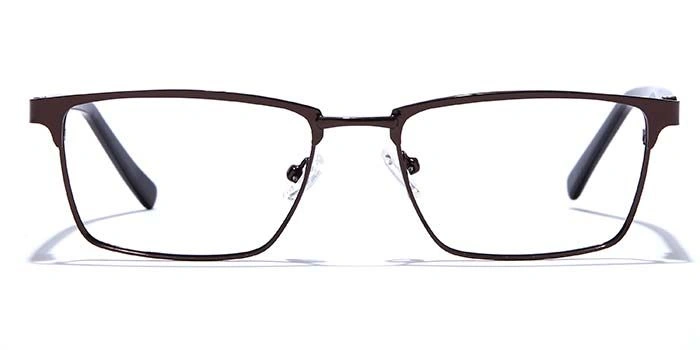 GRAVIATE by Coolwinks E15A6810 Glossy Brown Full Frame Rectangle Eyeglasses for Men and Women-