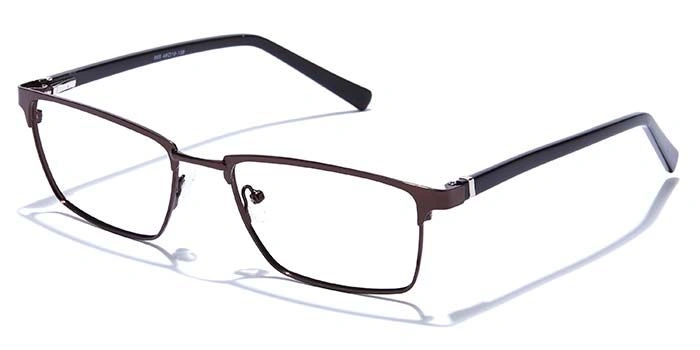 GRAVIATE by Coolwinks E15A6810 Glossy Brown Full Frame Rectangle Eyeglasses for Men and Women-BROWN-1