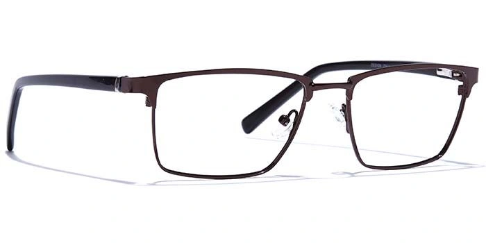 GRAVIATE by Coolwinks E15A6810 Glossy Brown Full Frame Rectangle Eyeglasses for Men and Women-BROWN-2