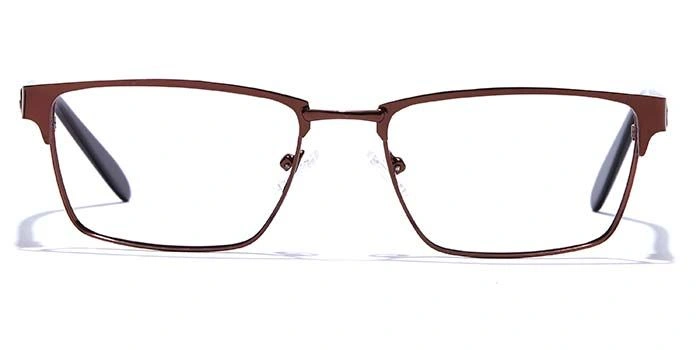 GRAVIATE by Coolwinks E15A6811 Glossy Brown Full Frame Rectangle Eyeglasses for Men and Women-