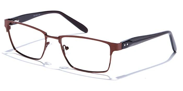 GRAVIATE by Coolwinks E15A6811 Glossy Brown Full Frame Rectangle Eyeglasses for Men and Women-BROWN-1