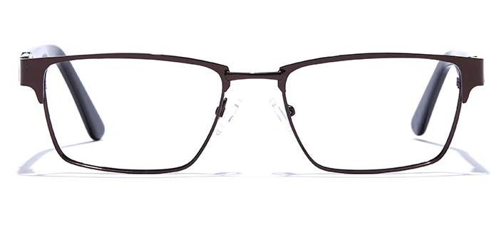 GRAVIATE by Coolwinks E15A6812 Glossy Brown Full Frame Rectangle Eyeglasses for Men and Women-