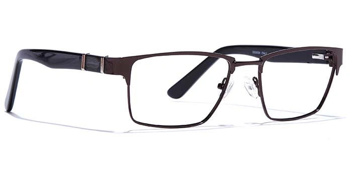 GRAVIATE by Coolwinks E15A6812 Glossy Brown Full Frame Rectangle Eyeglasses for Men and Women-BROWN-2