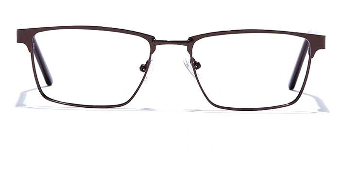 GRAVIATE by Coolwinks E15A6813 Glossy Brown Full Frame Rectangle Eyeglasses for Men and Women-