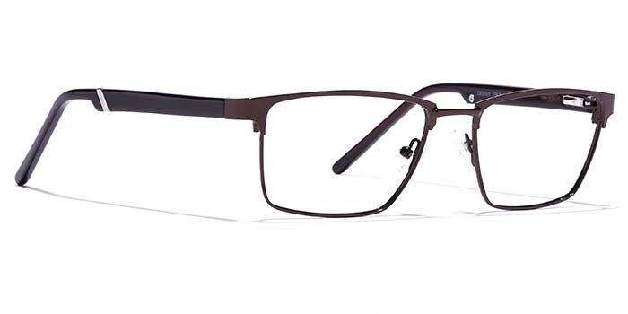 GRAVIATE by Coolwinks E15A6813 Glossy Brown Full Frame Rectangle Eyeglasses for Men and Women-BROWN-2