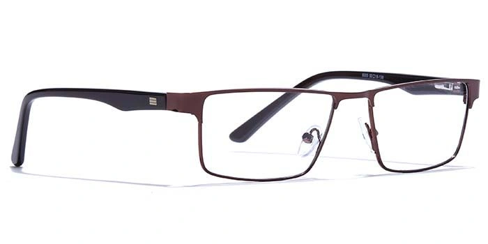 GRAVIATE by Coolwinks E15A6863 Glossy Brown Full Frame Rectangle Eyeglasses for Men and Women-BROWN-2