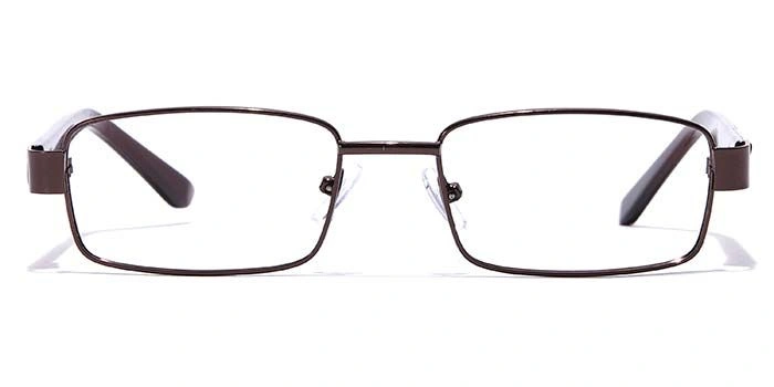 GRAVIATE by Coolwinks E15A7047 Glossy Brown Full Frame Rectangle Eyeglasses for Men and Women-