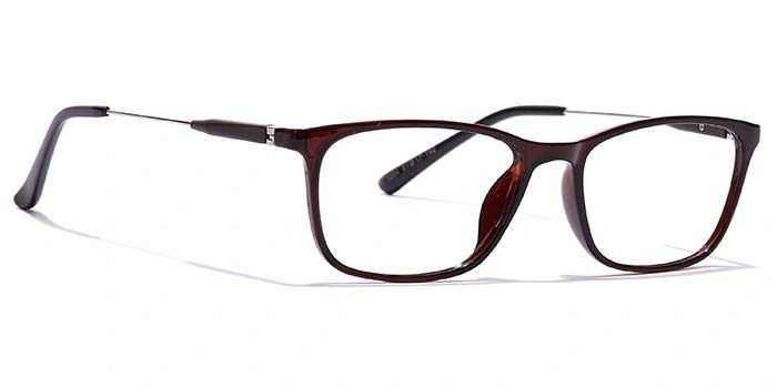 GRAVIATE by Coolwinks E15A7094 Glossy Brown Full Frame Rectangle Eyeglasses for Men and Women-BROWN-2