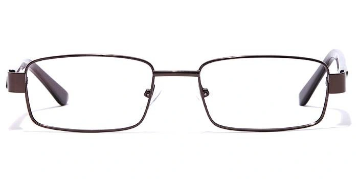 GRAVIATE by Coolwinks E15A7114 Glossy Brown Full Frame Rectangle Eyeglasses for Men and Women-