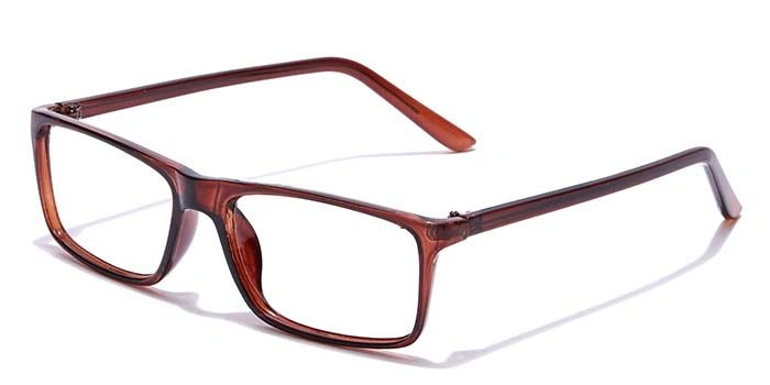 GRAVIATE by Coolwinks E15A7419 Glossy Brown Full Frame Rectangle Eyeglasses for Men and Women-BROWN-1