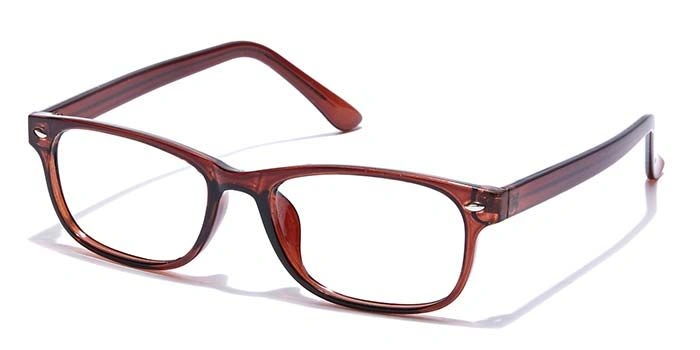 GRAVIATE by Coolwinks E15A7425 Glossy Brown Full Frame Rectangle Eyeglasses for Men and Women-BROWN-1