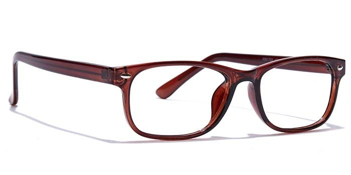 GRAVIATE by Coolwinks E15A7425 Glossy Brown Full Frame Rectangle Eyeglasses for Men and Women-BROWN-2