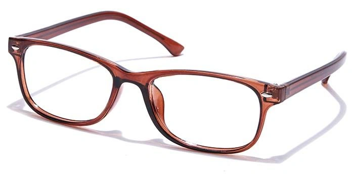 GRAVIATE by Coolwinks E15A7431 Glossy Brown Full Frame Rectangle Eyeglasses for Men and Women-BROWN-1