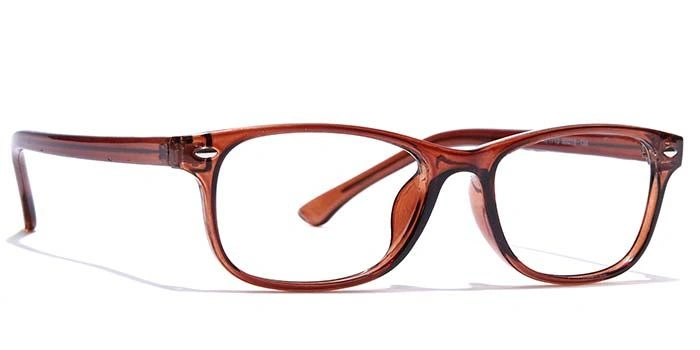 GRAVIATE by Coolwinks E15A7431 Glossy Brown Full Frame Rectangle Eyeglasses for Men and Women-BROWN-2