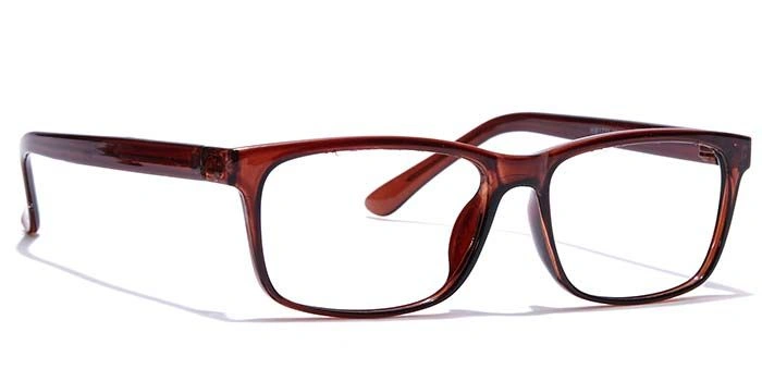 GRAVIATE by Coolwinks E15A7434 Glossy Brown Full Frame Rectangle Eyeglasses for Men and Women-BROWN-2