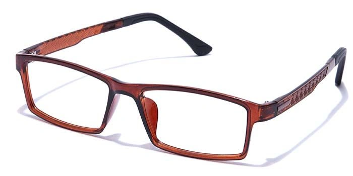 GRAVIATE by Coolwinks E15A7647 Glossy Brown Full Frame Rectangle Eyeglasses for Men and Women-BROWN-1