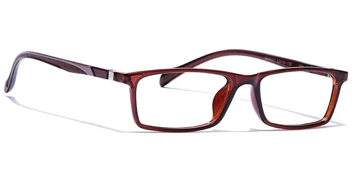 GRAVIATE by Coolwinks E15A7669 Glossy Brown Full Frame Rectangle Eyeglasses for Men and Women-BROWN-2