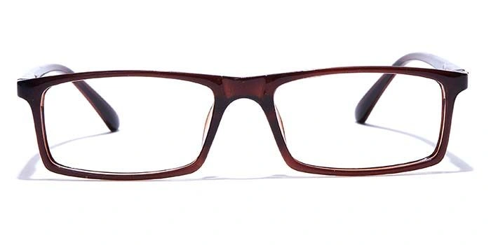 GRAVIATE by Coolwinks E15A7681 Glossy Brown Full Frame Rectangle Eyeglasses for Men and Women-