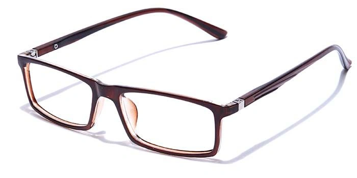 GRAVIATE by Coolwinks E15A7681 Glossy Brown Full Frame Rectangle Eyeglasses for Men and Women-BROWN-1