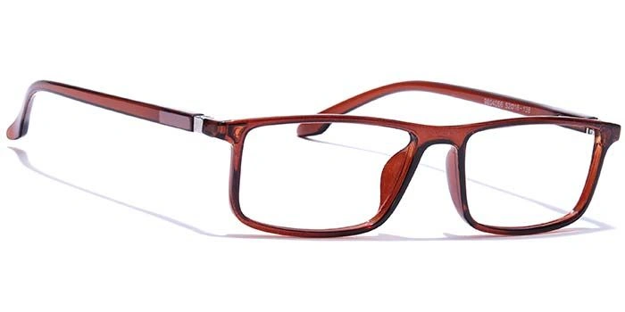 GRAVIATE by Coolwinks E15A7691 Glossy Brown Full Frame Rectangle Eyeglasses for Men and Women-BROWN-2