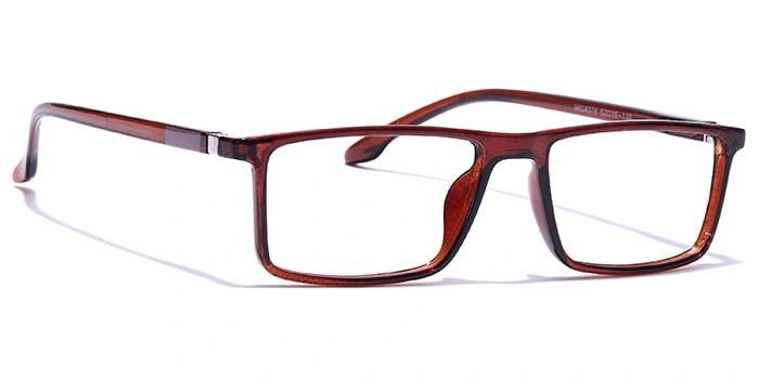 GRAVIATE by Coolwinks E15A7700 Glossy Brown Full Frame Rectangle Eyeglasses for Men and Women-BROWN-2