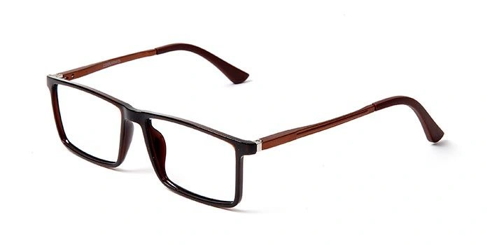 GRAVIATE by Coolwinks E15B5615 Glossy Brown Full Frame Rectangle Eyeglasses for Men and Women-BROWN-1