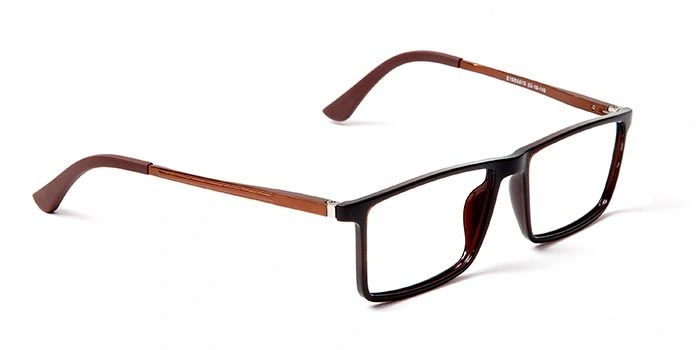 GRAVIATE by Coolwinks E15B5615 Glossy Brown Full Frame Rectangle Eyeglasses for Men and Women-BROWN-2